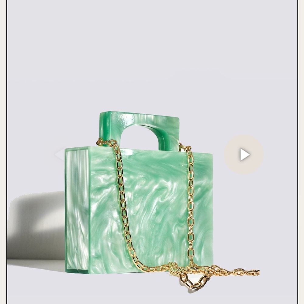 Valet Studio Alexa resin bag in green